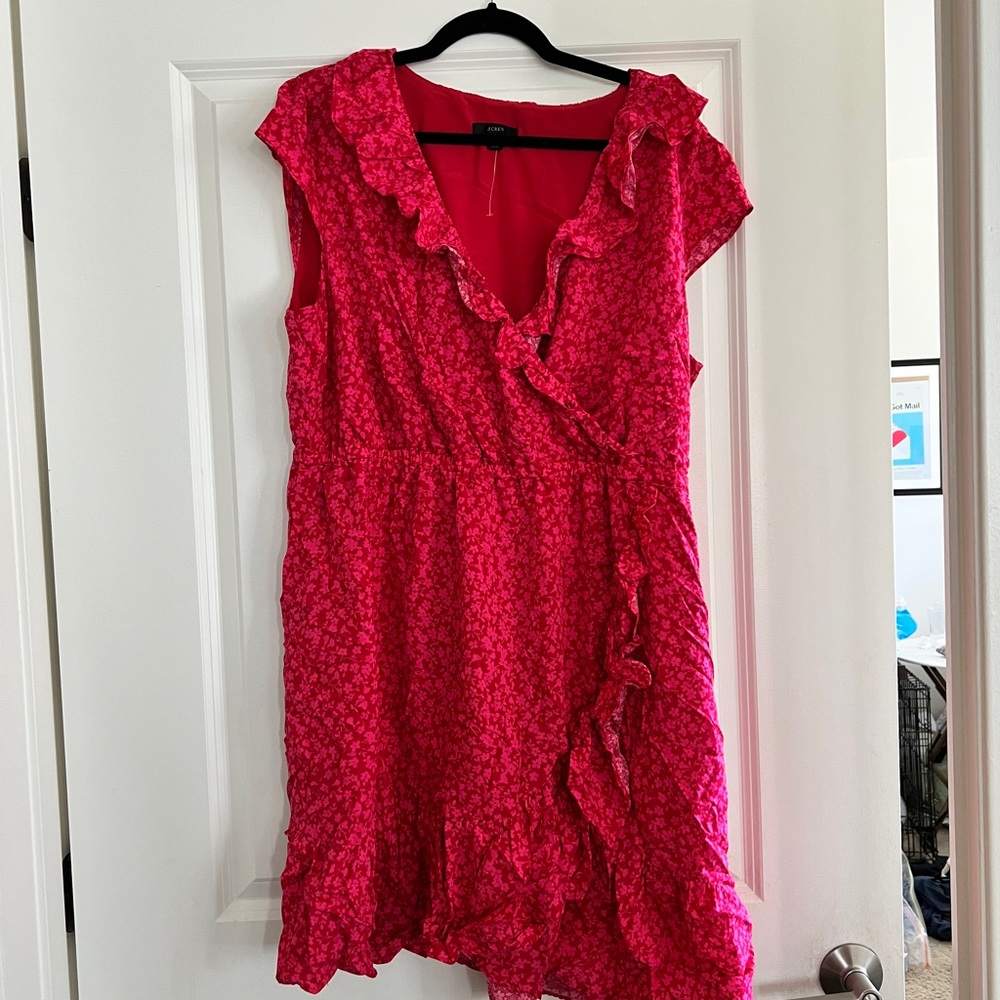 Hot Pink like new JCrew dress